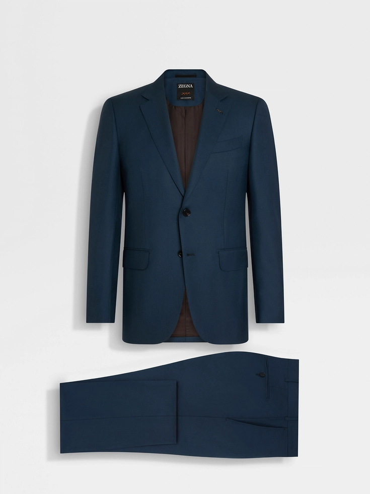 Abito in cashmere Oasi blu petrolio scuro