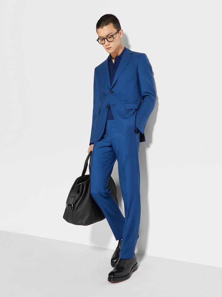 Abito in cashmere Oasi blu utility