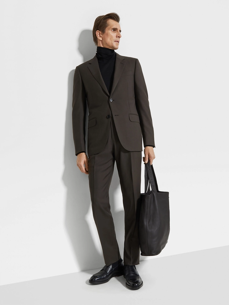 Abito in cashmere Oasi marrone scuro