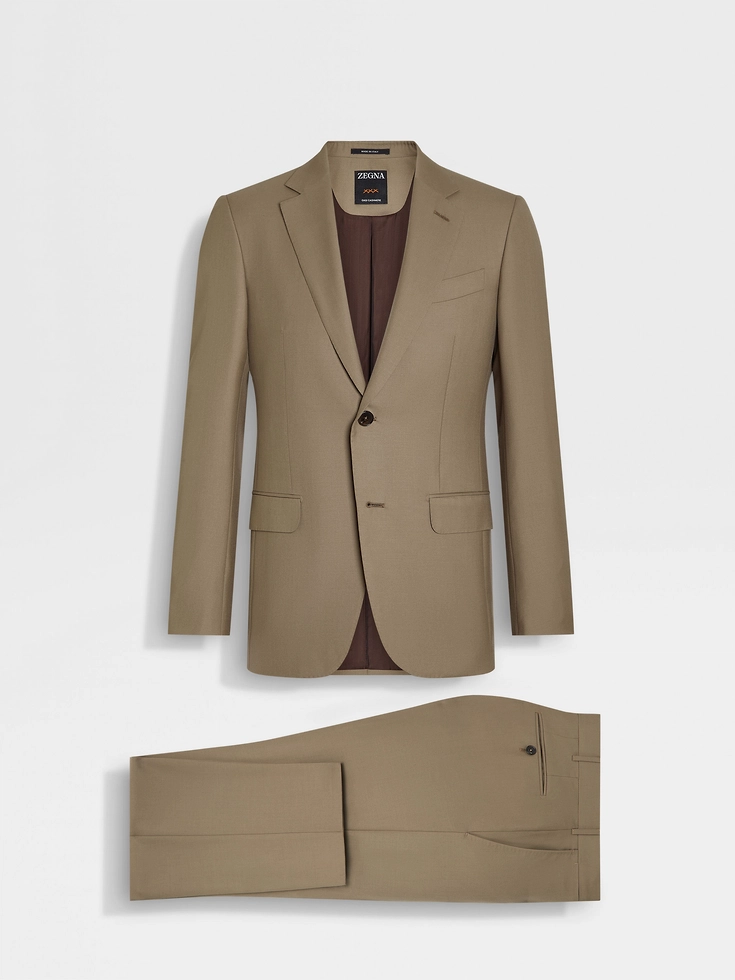Abito in cashmere Oasi ocra scuro