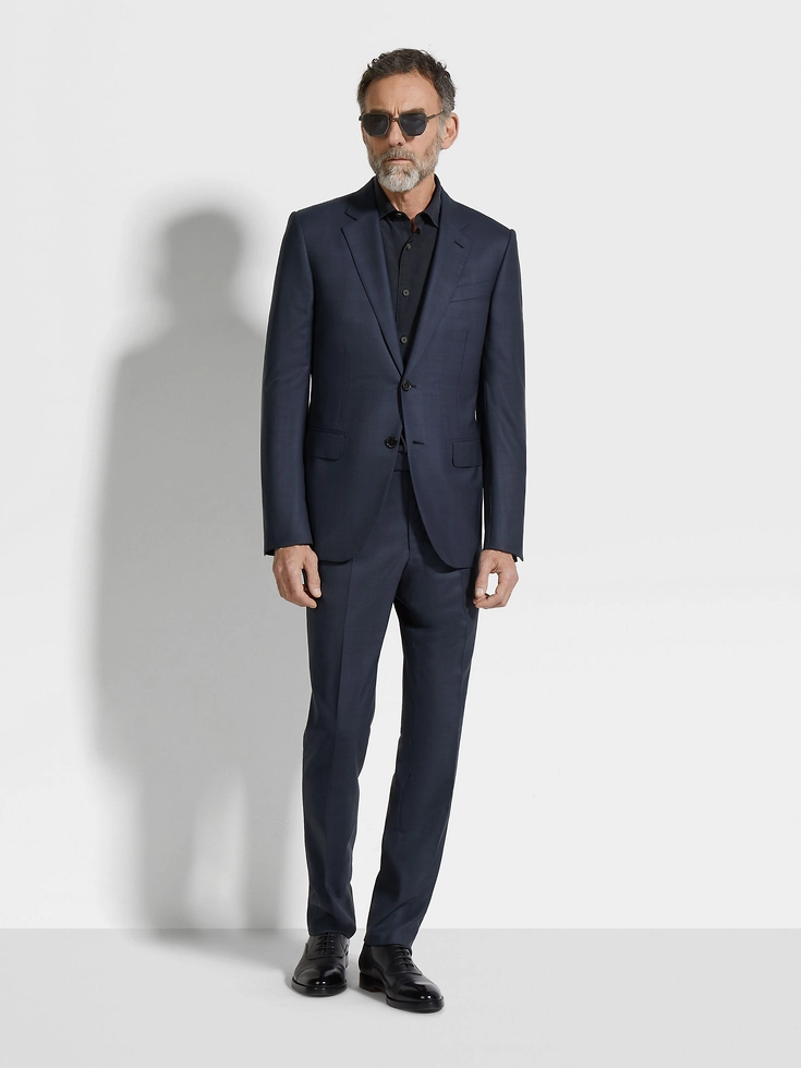 Abito in lana Centoventimila blu navy