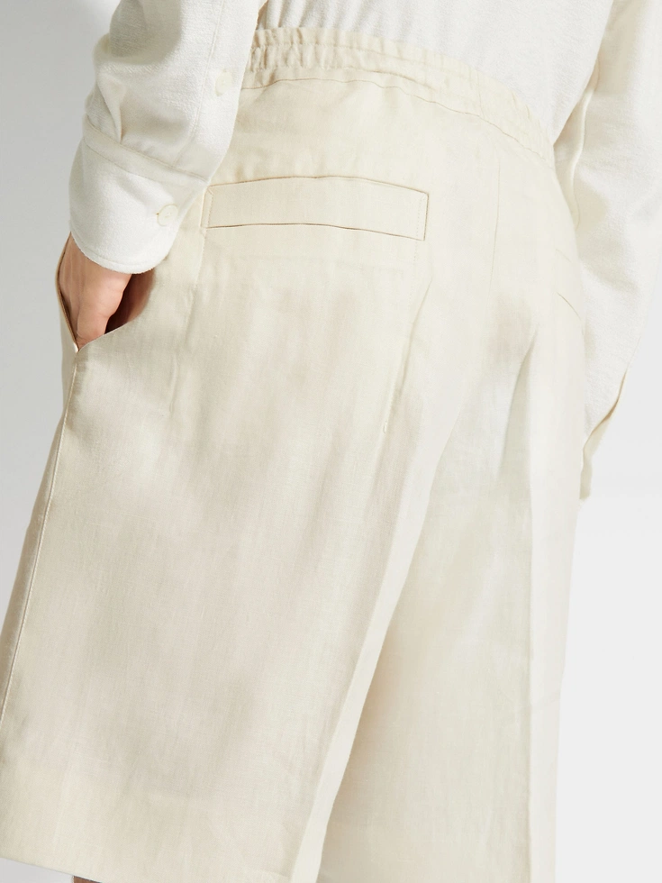 Bermuda Off White Oasi Lino