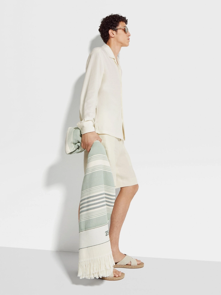 Bermuda Off White Oasi Lino Bermuda Off White Oasi Lino