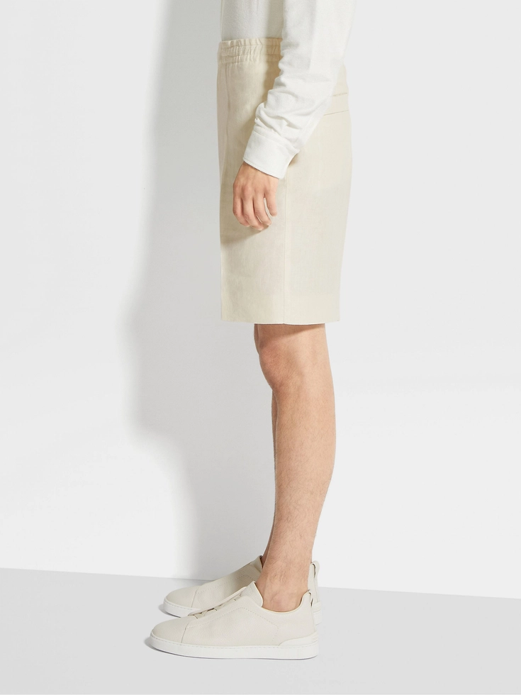 Bermuda Off White Oasi Lino Bermuda Off White Oasi Lino