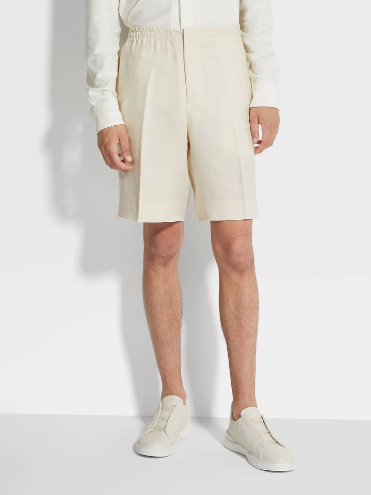 Bermuda Off White Oasi Lino Bermuda Off White Oasi Lino