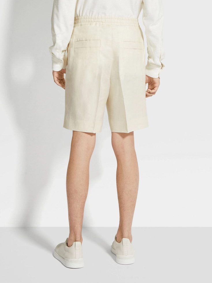 Bermuda Off White Oasi Lino Bermuda Off White Oasi Lino