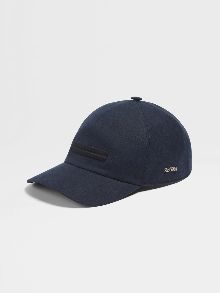 Berretto da baseball Oasi Lino Blu Scuro