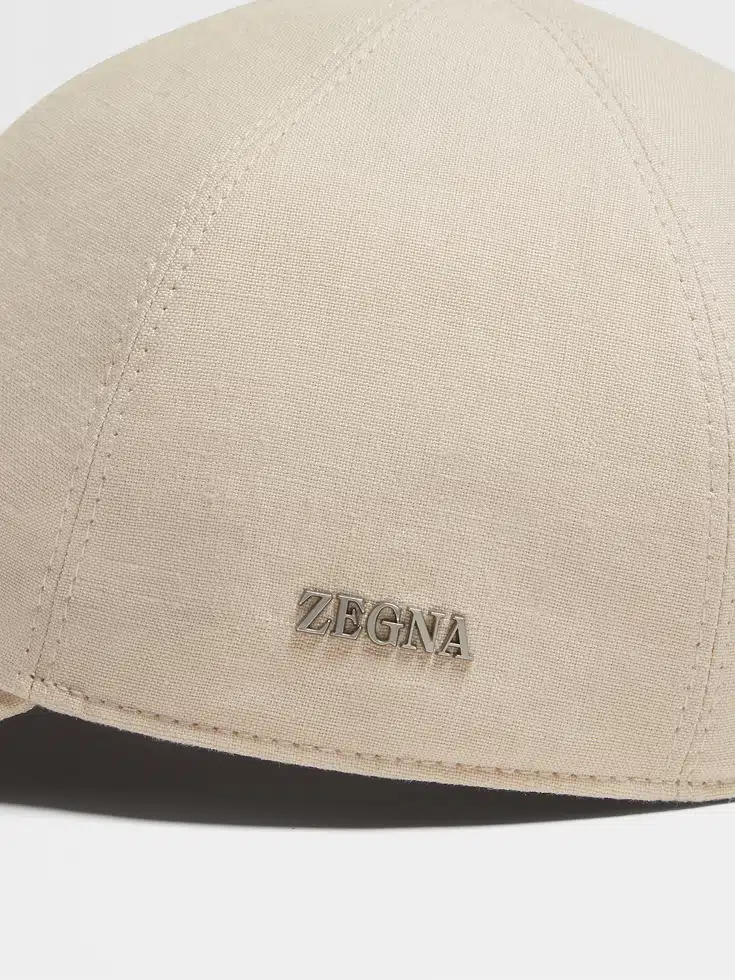 Berretto da baseball Oasi Lino beige chiaro