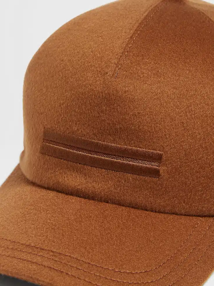 Berretto da baseball in cashmere Foliage Oasi