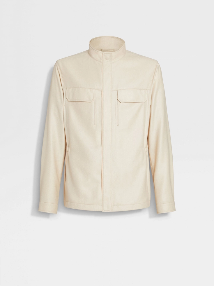 Blouson in cashmere, seta e lino