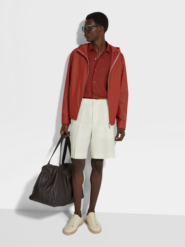 Blouson in nylon e cotone