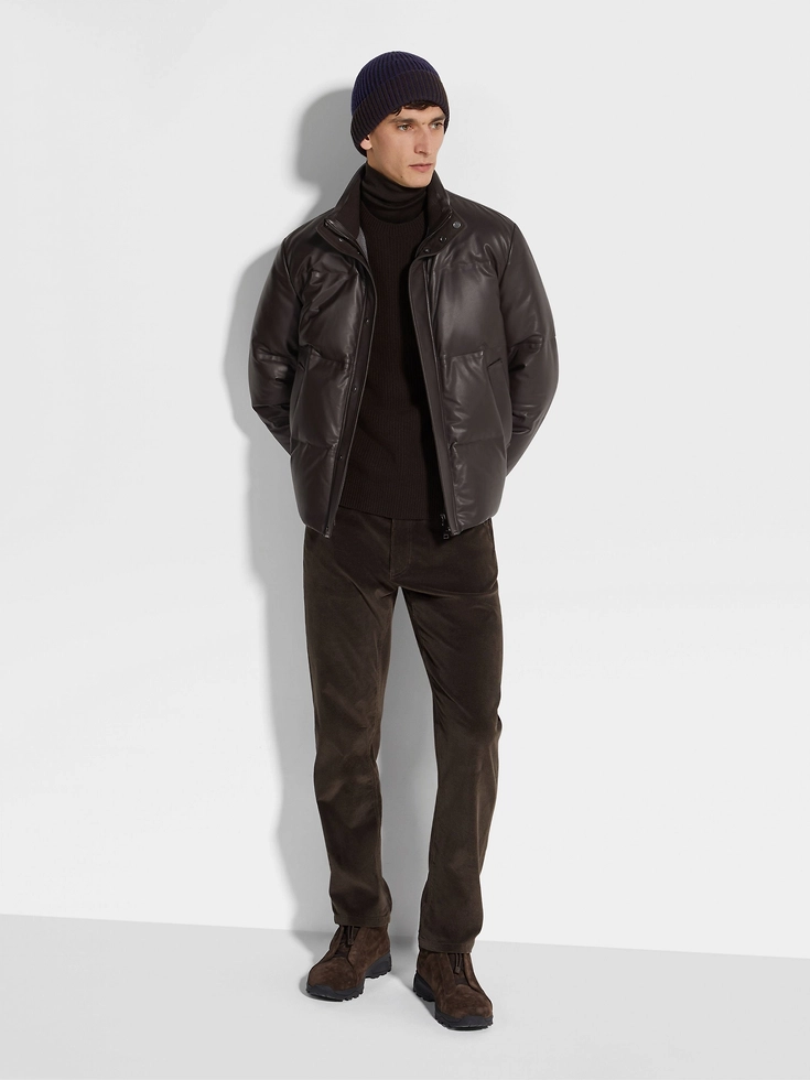 Blouson in pelle nappa