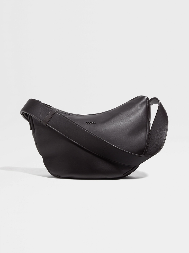 Borsa Hobo Panorama Micro SECONDSKIN marrone scuro