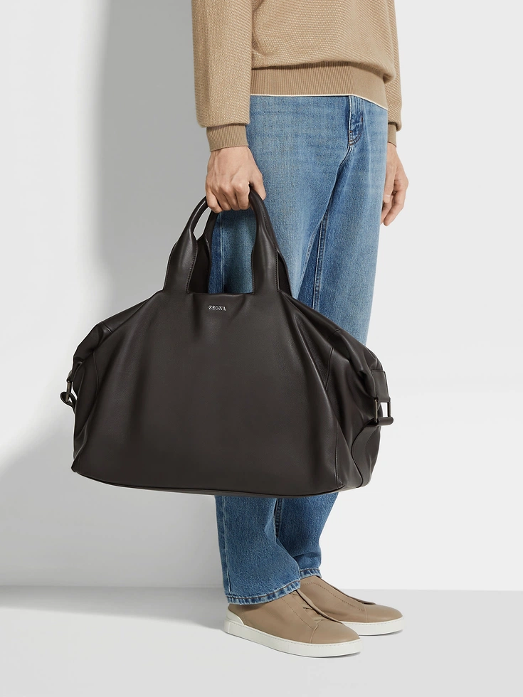 Borsa da viaggio SECONDSKIN marrone scuro Raglan