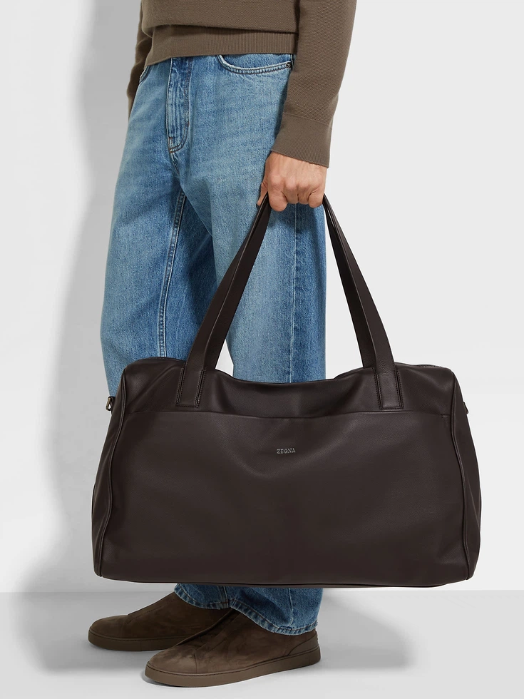 Borsa da weekend SECONDSKIN marrone scuro
