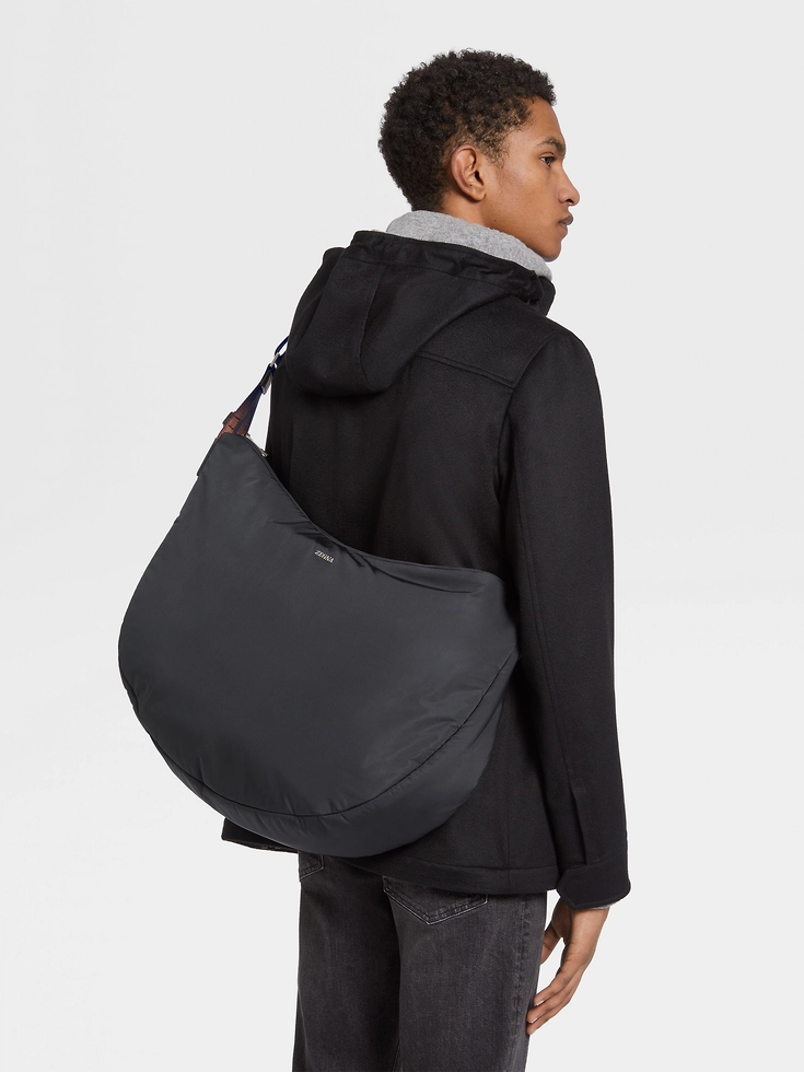 Borsone in nylon nero