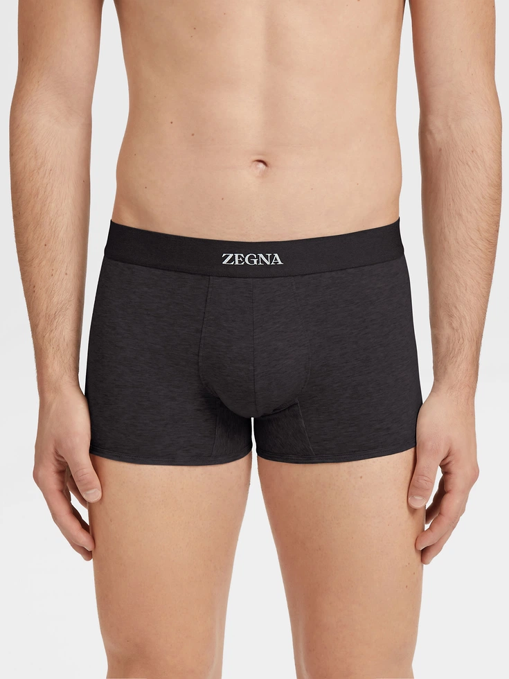 Boxer di cotone nero