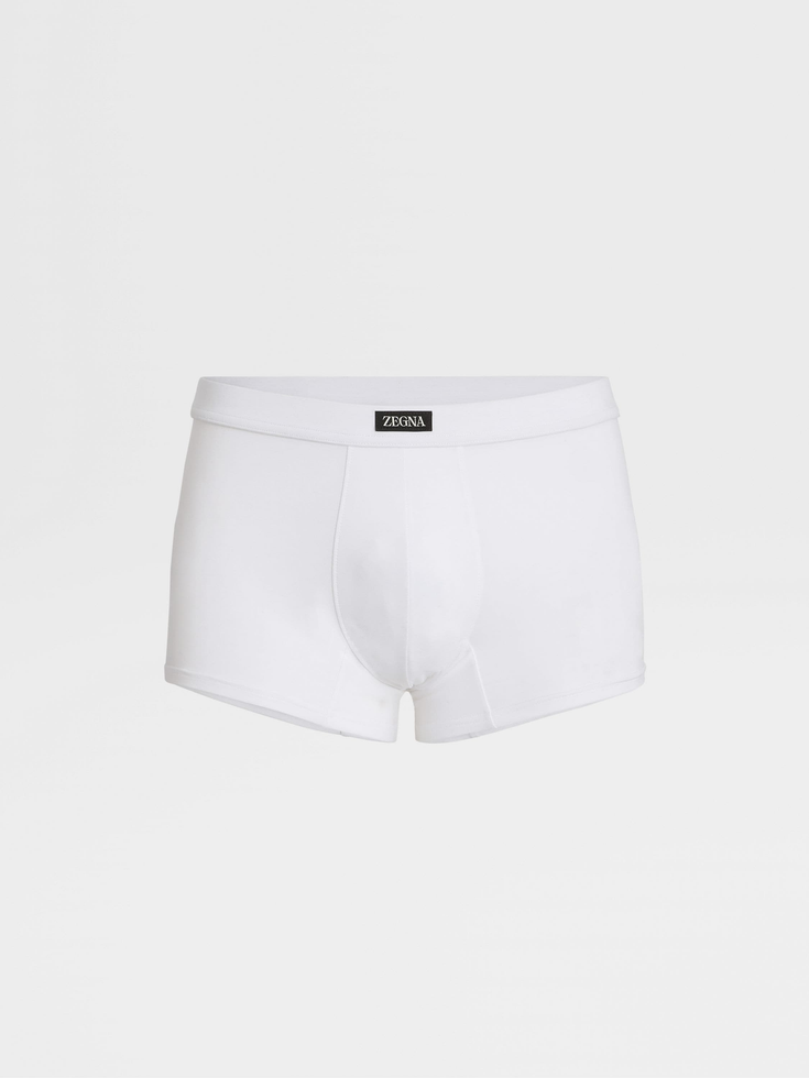 Boxer elasticizzati in modal bianco