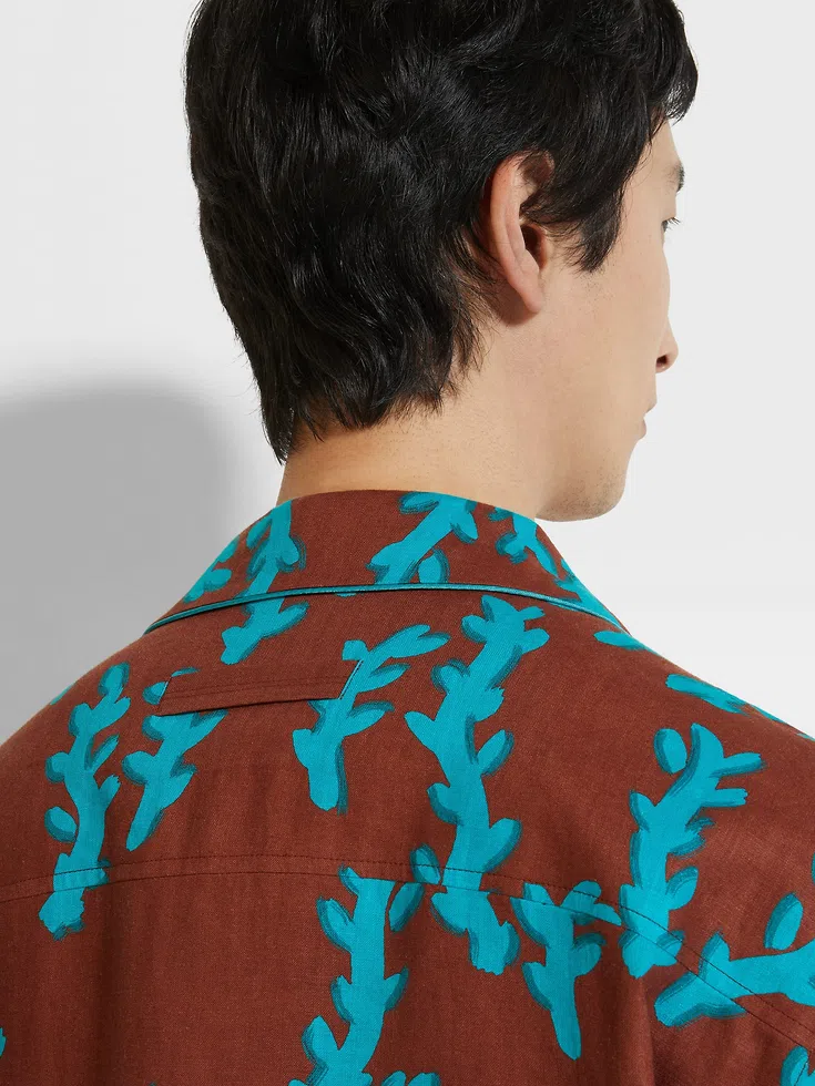 Camicia di lino rosso Camicia di lino rosso
