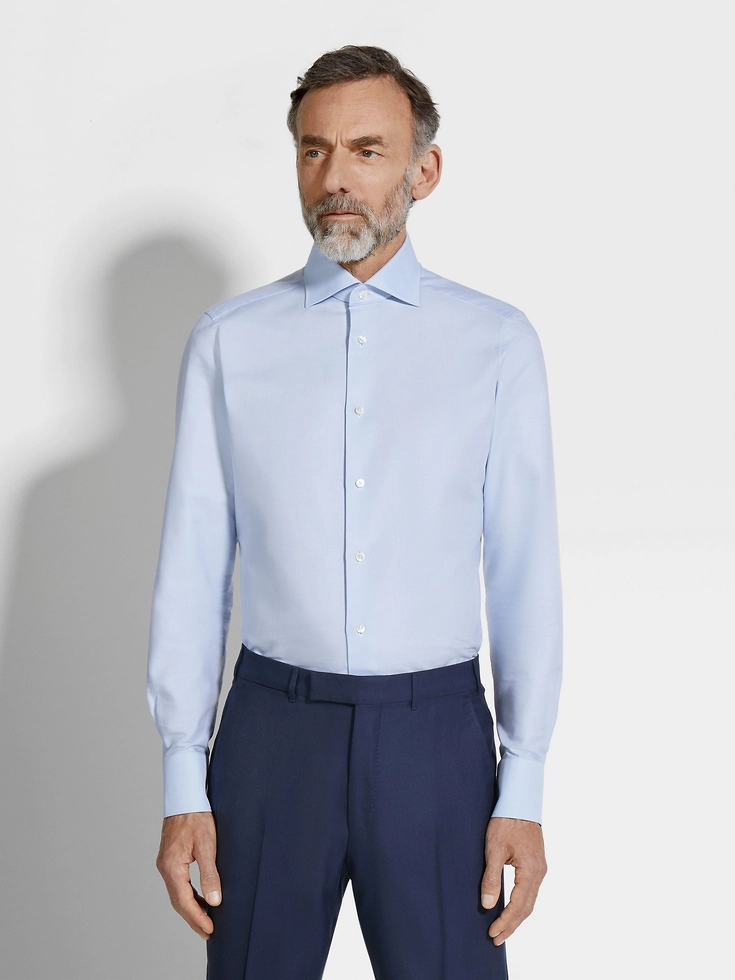 Camicia in cotone Trofeo™ azzurro Camicia in cotone Trofeo™ azzurro
