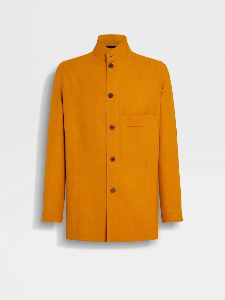 Camicia in lino Oasi Ocra