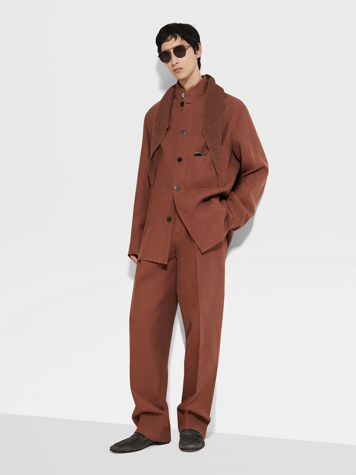 Camicia in lino Tobacco Oasi