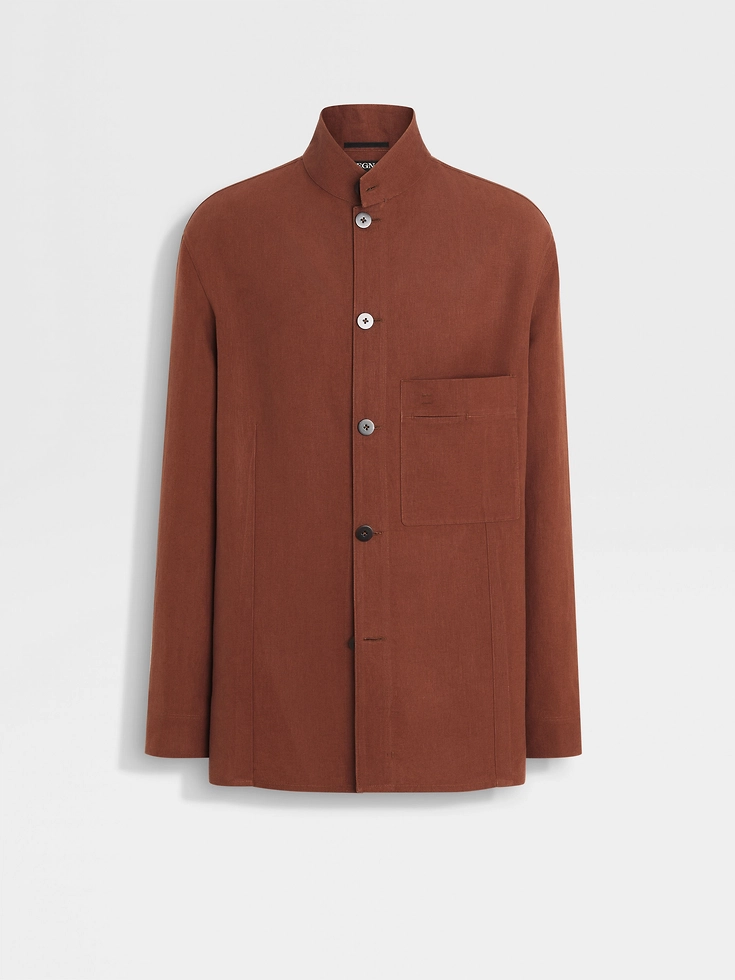 Camicia in lino Tobacco Oasi