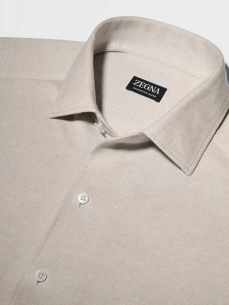 Camicia in misto seta e lino Camicia in misto seta e lino