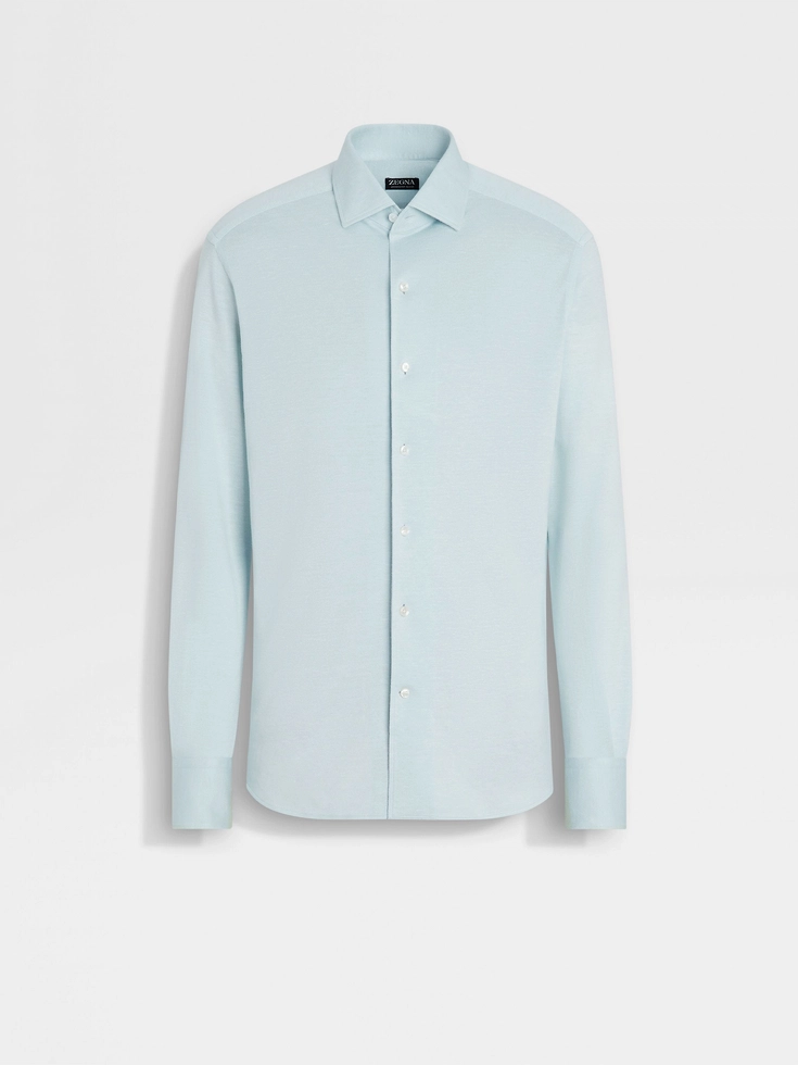 Camicia in misto seta e lino
