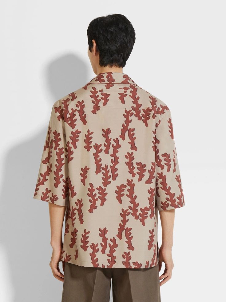 Camicia in seta beige Camicia in seta beige
