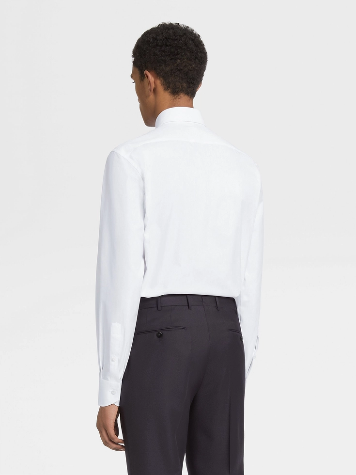 Camicia sartoriale a maniche lunghe in cotone White Sea Island Camicia sartoriale a maniche lunghe in cotone White Sea Island