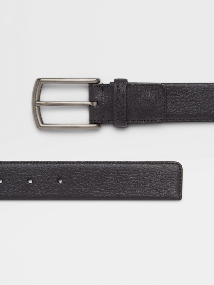 Cintura in pelle nera