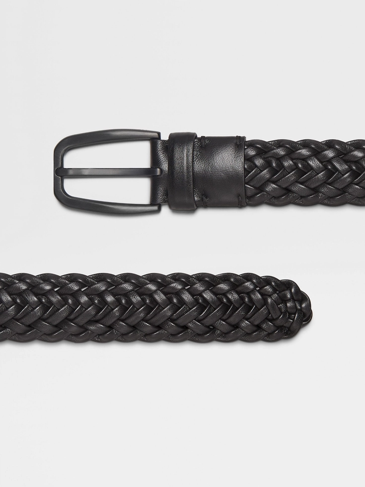 Cintura in pelle nera