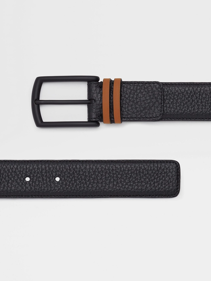 Cintura in pelle nera