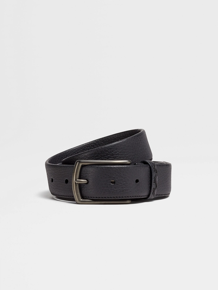 Cintura in pelle nera