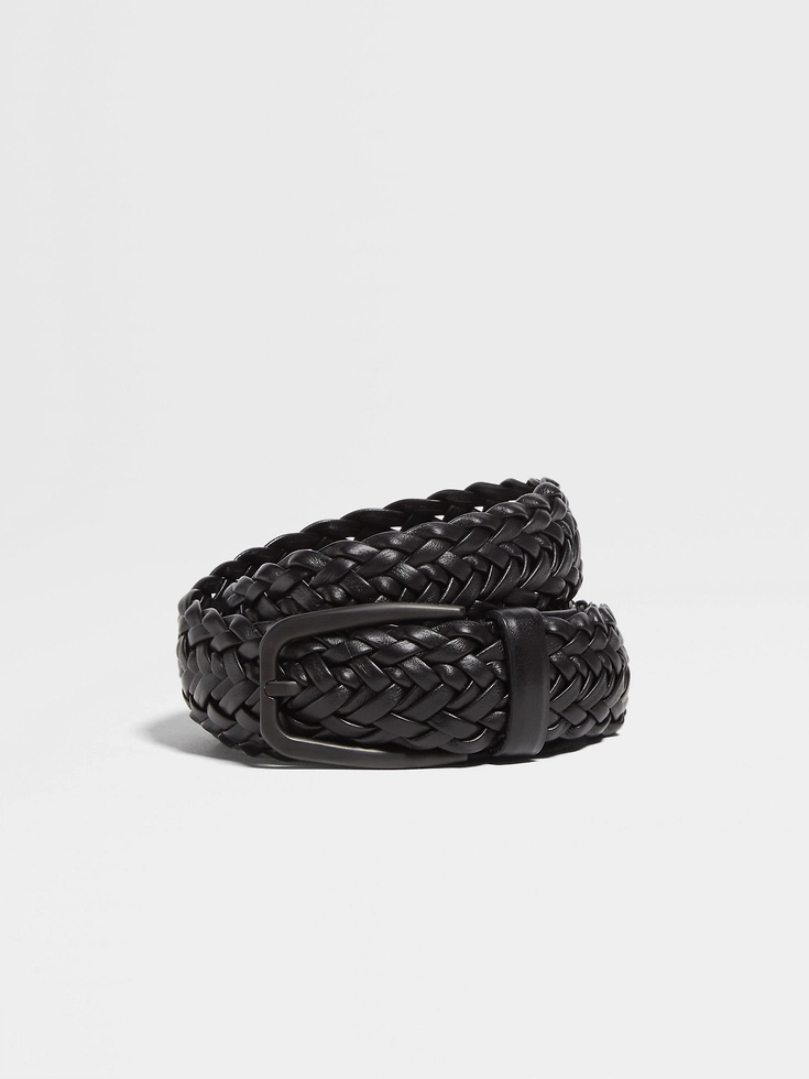 Cintura in pelle nera