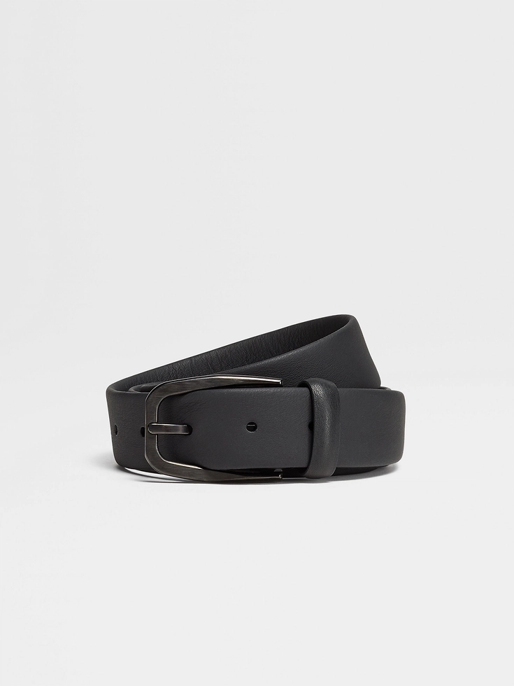 Cintura in pelle nera