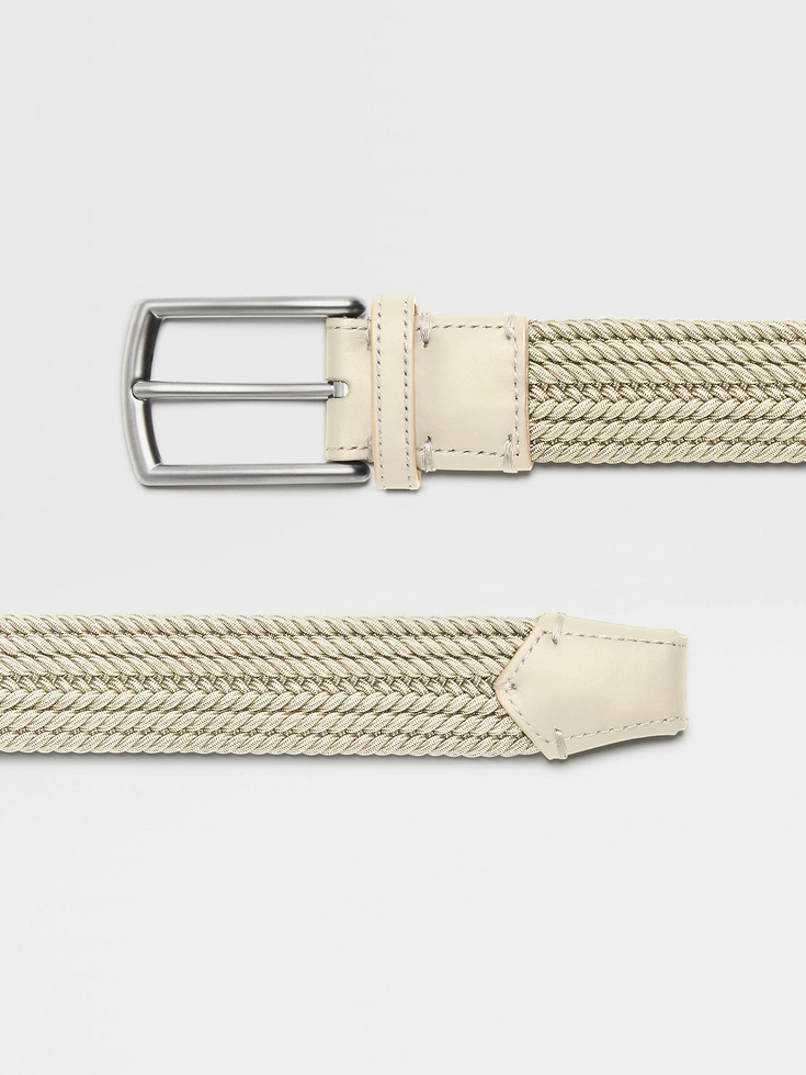 Cintura in rayon beige chiaro