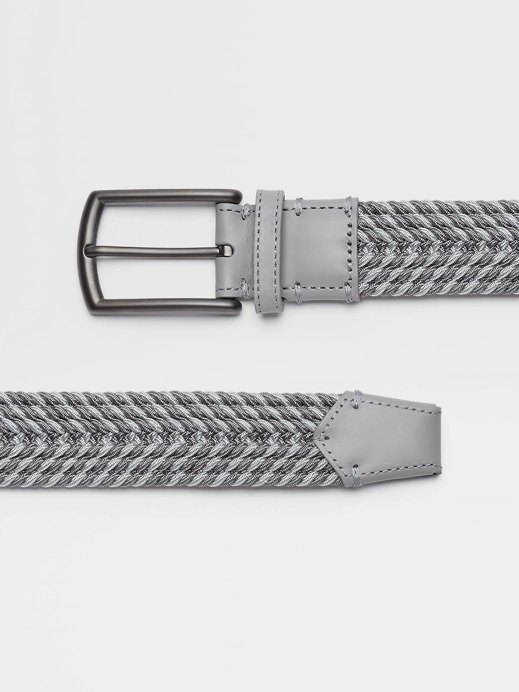 Cintura in rayon grigio mélange
