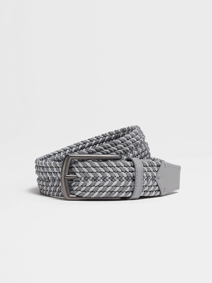 Cintura in rayon grigio mélange