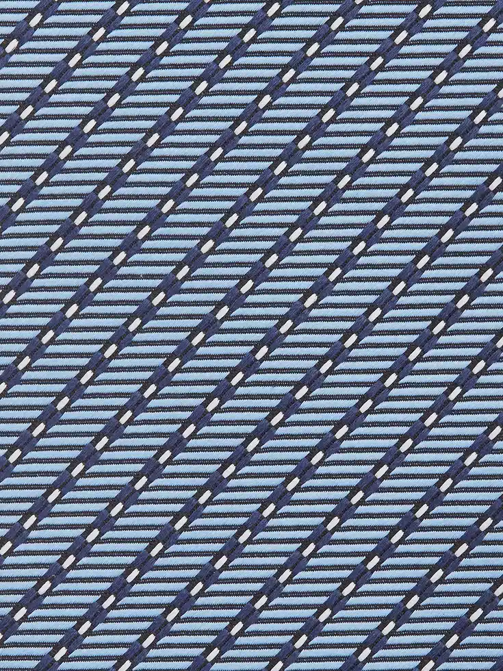 Cravatta CINQUE PIEGHE in Seta Azzurra