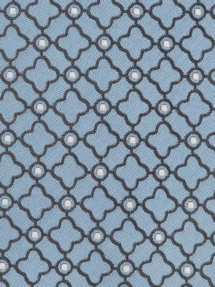 Cravatta in seta azzurra