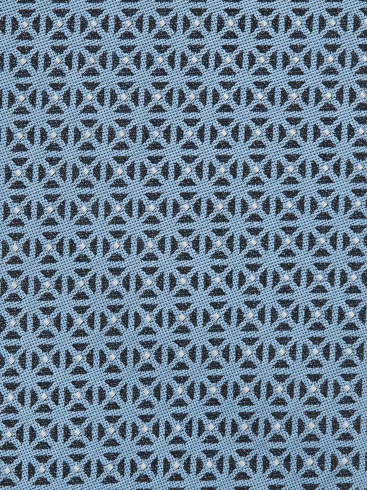 Cravatta in seta azzurra