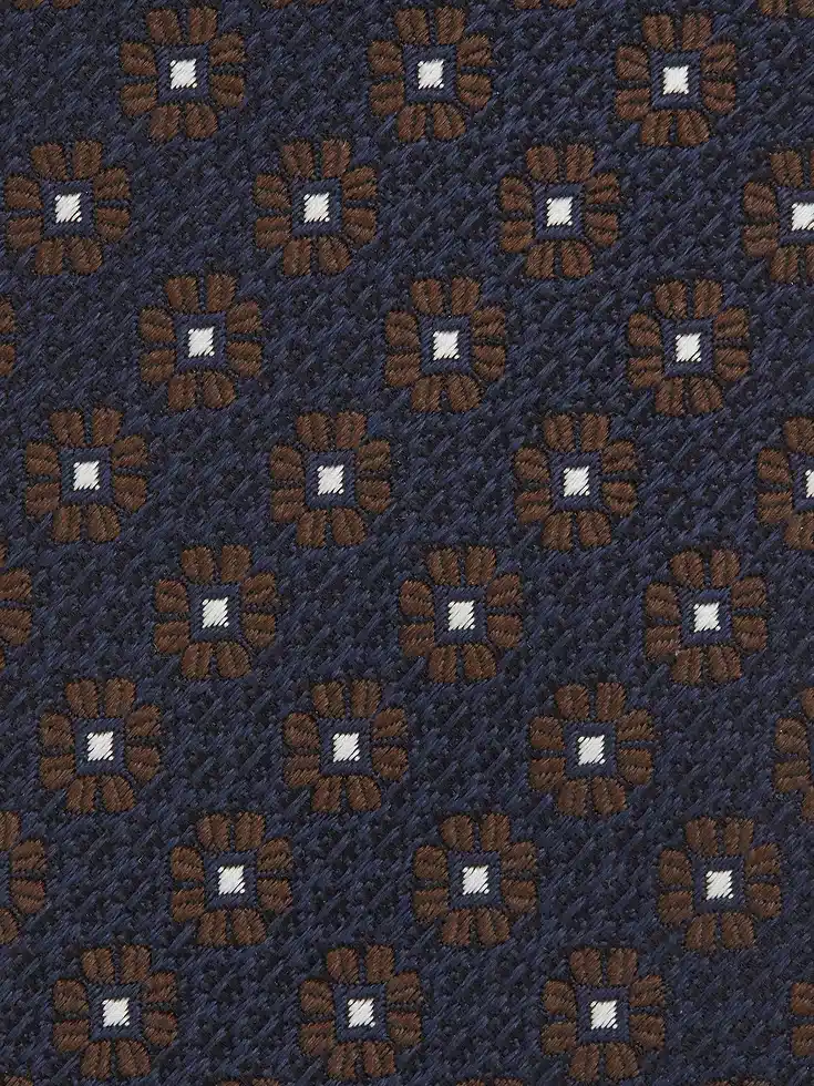 Cravatta in seta blu scuro