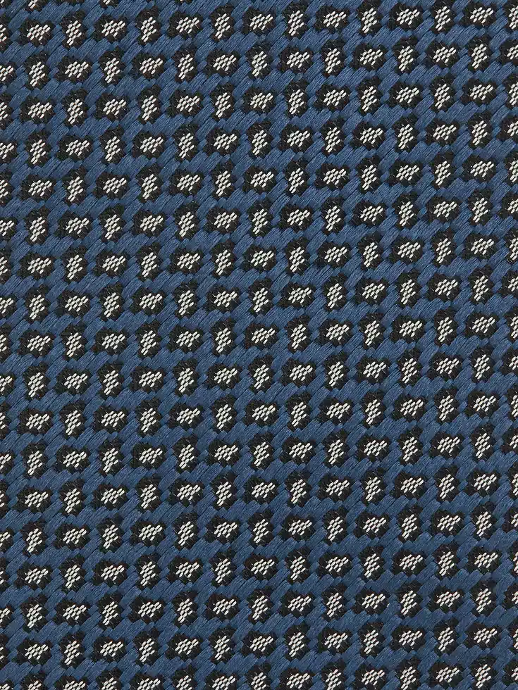 Cravatta in seta blu turchese