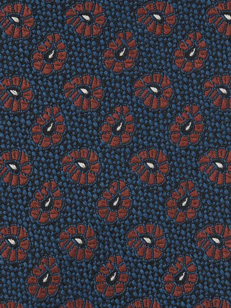 Cravatta in seta blu turchese