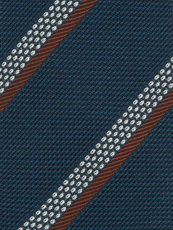 Cravatta in seta blu turchese