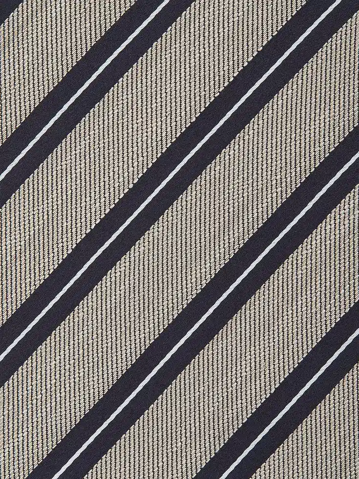 Cravatta in seta e lino color tortora chiaro