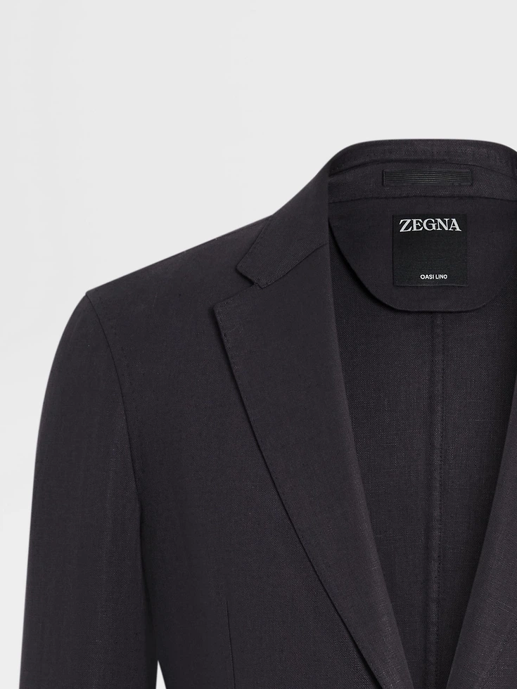 Giacca camicia Oasi Lino Blu Navy Giacca camicia Oasi Lino Blu Navy