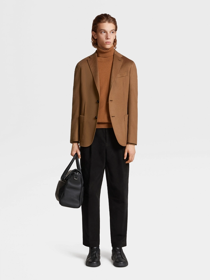 Giacca-camicia in cashmere Dark Foliage Oasi